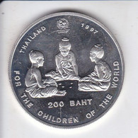 MONEDA DE PLATA DE TAILANDIA DE 200 BATH DEL AÑO 1997 UNICEF (COIN) SILVER,ARGENT. - Thailand