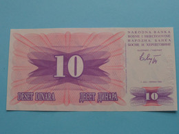 10 Dinara ( HG 87539733 ) BOSNIA 1992 ( For Grade, Please See Photo ) UNC ! - Bosnia Erzegovina