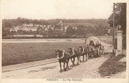 VAL D'OISE  PRESLES  Attelage - Presles