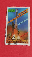 DJIBOUTI - Republic Of Djibouti - Timbre 1985 : Espace - Expansion Des Télécommunications - Fusée Ariane - Djibouti (1977-...)