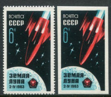 SOVIET UNION 1963 Launch Of Luna 4   MNH / **.  Michel 2743 A+B - Nuovi