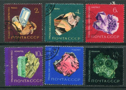 SOVIET UNION 1963 Minerals And Gemstones Of The Urals Used.  Michel 2846-51 - Used Stamps