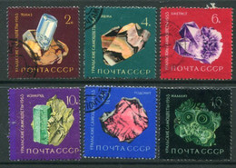 SOVIET UNION 1963 Minerals And Gemstones Of The Urals Used.  Michel 2846-51 - Usados