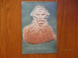 IMP RUSSIA , WRITER COUNT LEO TOLSTOY EMBOSSED IMAGE , 6-1 - Ecrivains