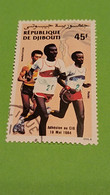 DJIBOUTI - Republic Of Djibouti - Timbre 1984 : Sports - Adhésion De Djibouti Au C.O.I. En 1984 - Marathon - Djibouti (1977-...)
