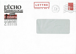 GMZ - ENVELOPPE LUQUET REPIQUAGE ECHO DE LA TIMBROLOGIE OBLITEREE - Overprinted Covers (before 1995)