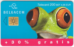 BELGIUM B-372 Chip Belgacom - Animal, Frog - Used - With Chip