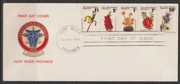 Hutt River Province(Australia) 1973 Flowers FDC - Cinderelas