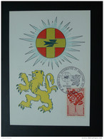 Carte Maximum Card Secourisme Sauveteurs Des PTT Lyon 1972 - First Aid