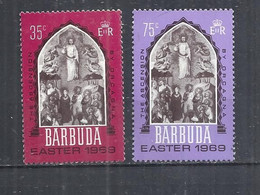 BARBUDA 1969 - EASTER - LOT OF 2 DIFFERENT -  MNH MINT NEUF - PERFECT - Barbuda (...-1981)