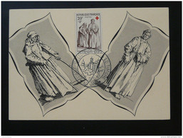 Carte Maximum Card Jacques Callot Gravure Croix Rouge Red Cross Niort 1957 - Engravings