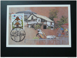 Carte Maximum Card Anniversaire De Communes Mayotte 2002 - Storia Postale