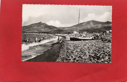 66-----ARGELES SUR MER---La Plage Au Fond, Les Albères--voir 2 Scans - Argeles Sur Mer