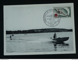 Carte Maximum Card Championnat Du Monde Ski Nautique 03 Vichy Allier 1963 - Water-skiing
