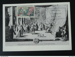 Carte Maximum Card Tapisserie Tapestry Gobelins Flamme Concordante Paris 1962 - Textile