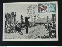 Carte Maximum Card Vercing�torix Cheval Horse Centenaire Des Fouilles  Les Laumes 21 Cote D'Or 1966 - Archaeology