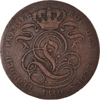 Monnaie, Belgique, Leopold I, 5 Centimes, 1849, TB+, Cuivre, KM:5.1 - 5 Cent