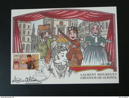 Carte Maximum Card Marionnettes Puppets Guignol Laurent Mourguet 69 Villeurbanne 1994 - Marionnettes