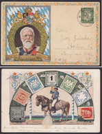 Bayern: PP 38 E 12/01 "Ludwig III. Von Bayern", Rücks. Reiter Unter Marken, Gebraucht, Kl. Klebestelle - Stamped Stationery