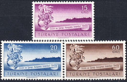 TURKEY 1947, The 3rd INTERNATIONAL VINTNERS' CONGRESS, COMPLETE MNH SERIES In GOOD QUALITY, *** - Neufs