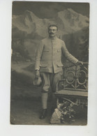 SUISSE - GUERRE 1914-18 - INTERLAKEN - Belle Carte Photo Souvenir De Captivité Portrait Militaire Français Datée 1916 - BE Bern