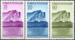 TURKEY 1947, INTERNATIONAL RAILWAY CONGRESS In ISTANBUL, LOCOMOTIVE, COMPLETE MNH SERIES In GOOD QUALITY, *** - Neufs