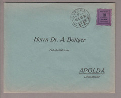 Schweiz 1930-10-18 Luzern PP Sekula-Brief Mit 10Rp.-Coupon Violett - Cartas