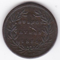 Buenos Aires. 5/10 Real 1831 Point Apres NACIONAL, En Cuivre, KM# 3 - Argentine