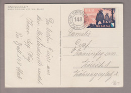 CH Soldatenmarken Soldatenkarte Ter.Bat. 148 Mit Soldatenmarke 1939/1940 - Cartas