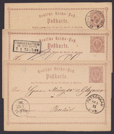 P 1, 3 Saubere Bedarfskarten, Dabei Ra "Frankenstein In Schlesien" - Stamped Stationery