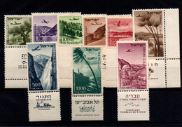 Israel (aéreo) Nº 9/17. Año 1953/56 - Poste Aérienne