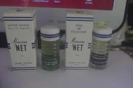RARE & Ancien DUO De Miniatures Monsieur NET De JEAN PATOU - Miniatures Men's Fragrances (in Box)