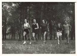 Photo Entrainement à La Course à Pied Bois De Vincennes - Paris 1946  - 18x13cm - Sport - Deportes