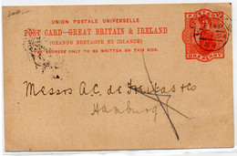 Entero Postal De  Irlanda De 1894 - Interi Postali
