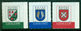 LATVIA 2017 Mi 1006-08** Coat-of-Arms [DP1667] - Stamps