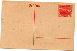 Entero Postal  De Saargebiet - Postal Stationery