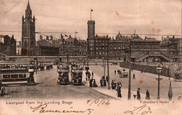 LIVERPOOL FROM THE LANDING STAGE / TRAMWAYS + - Liverpool