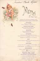 Menu  - 16 Mai 1901 - Lieu Et Occasion Inconnus - 12x18cm - Menus