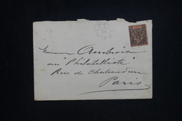 GUYANE - Type Groupe Sur Enveloppe Pour Paris En 1898 Avec Cachet De Ligne Maritime  - L 129277 - Briefe U. Dokumente