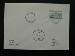 Lettre Premier Vol First Flight Cover Helsinki --> Wien 1976 Ref 103506 - Brieven En Documenten