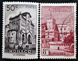 Timbre De Monaco 1948 Local Motives  Stampworld N° 344 Et 348 - Oblitérés