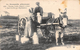 Divers  Non Classé.   14       NormandIe.pittoresque  Ramassage Du Lait . Charette Et âne          (voir Scan) - Altri & Non Classificati