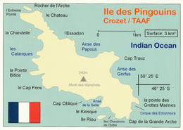 3 Map TAAF * Ile Des Pingouins, Ile De L'Est, Ile Aux Cochons, Die Gehören Zu Den Crozet Inseln Im Indischen Ozean * - Maps