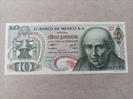 Billete De México De 10 Pesos 1977, UNC - Mexico