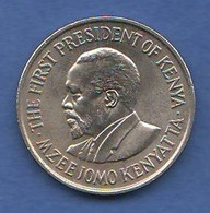 Kenia 50 Fifty Cents 1975 Kenya President Kenyatta Nichel Coin Africa - Kenya
