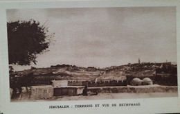 CPA - Israël - Jérusalem - Terrasse Et Vue De Bethphagé - Israel