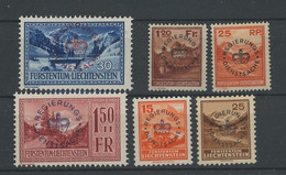 1937-1941. Service *   Série 6 Val. Yv. S.22/27   Cote 23,-€ Charnière - Service