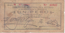 BILLETE DE MEXICO DE 25 CENTAVOS DEL AÑO 1913  DE CHIHUAHUA (BANKNOTE) PANCHO VILLA - Mexico