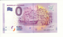 Billet Touristique 0 Euro - MARSEILLE L'ESTAQUE - UELG - 2017-1  - N° 1417 - Billet épuisé - Other & Unclassified