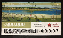 107HB, 1 X Lottery Tickets, Portugal, « Praias Fluviais », « River Beaches », « Plages Fluviales », " AMIEIRA " 2022 - Lottery Tickets